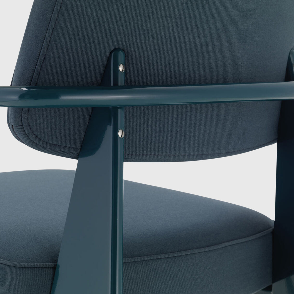 Fauteuil Direction Armchair, Blue Grey, Bleu Dynastie